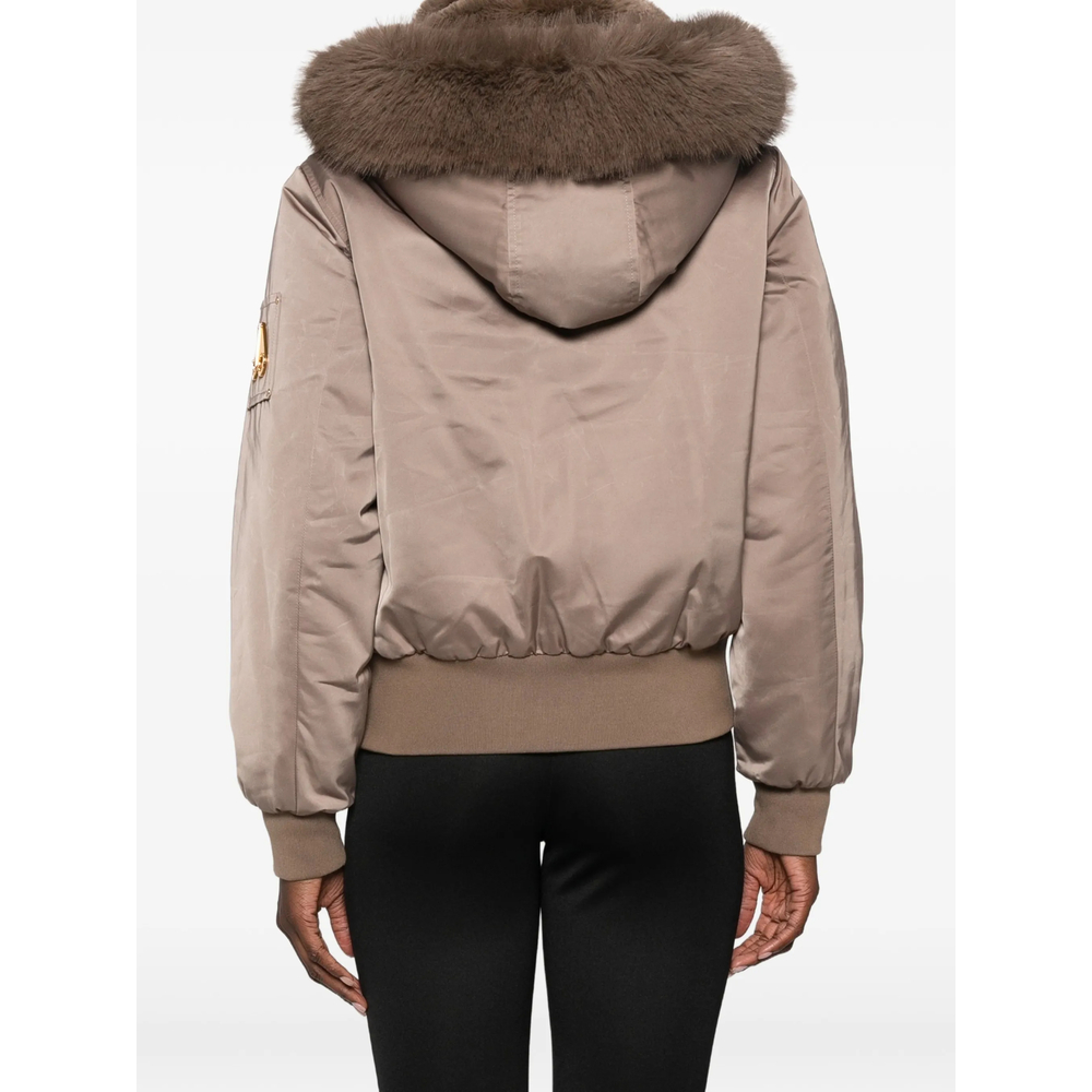 Zip-Fastening Hooded Bomber Jacket