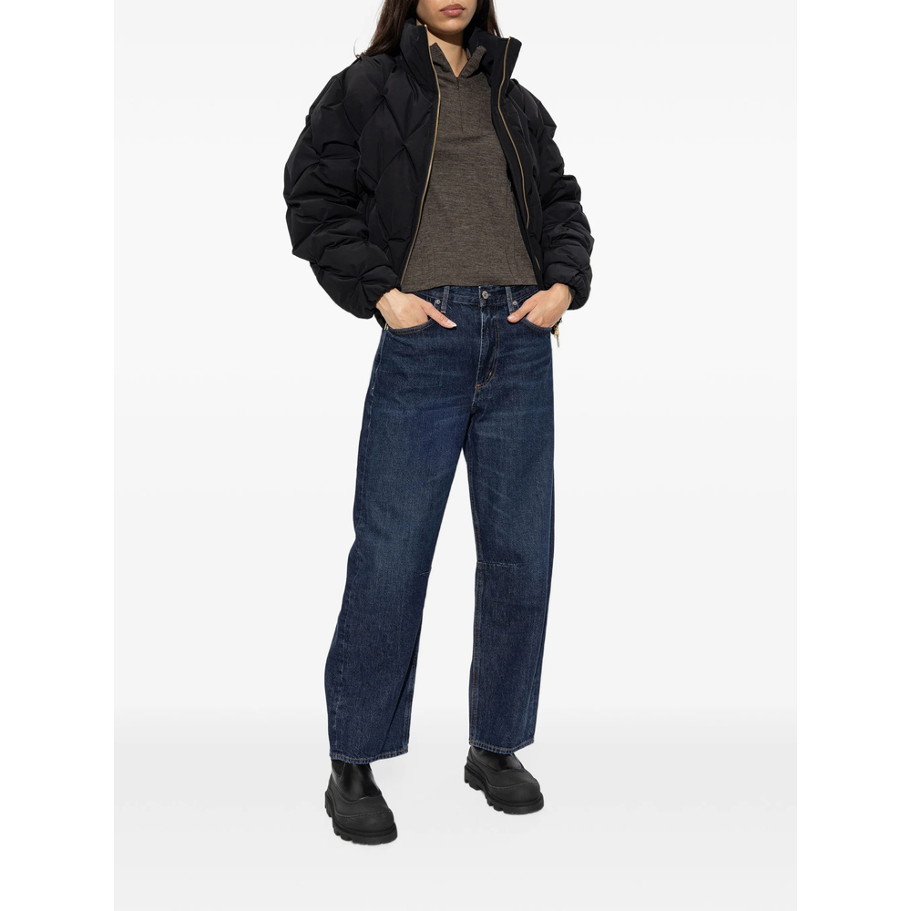 Quilted Stand-Up Collar Jacket