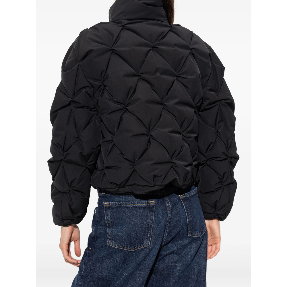 Quilted Stand-Up Collar Jacket