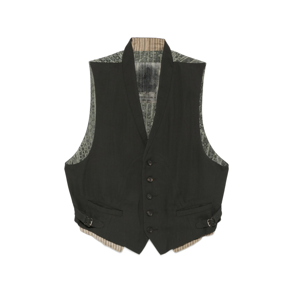 Patterned-Back Waistcoat