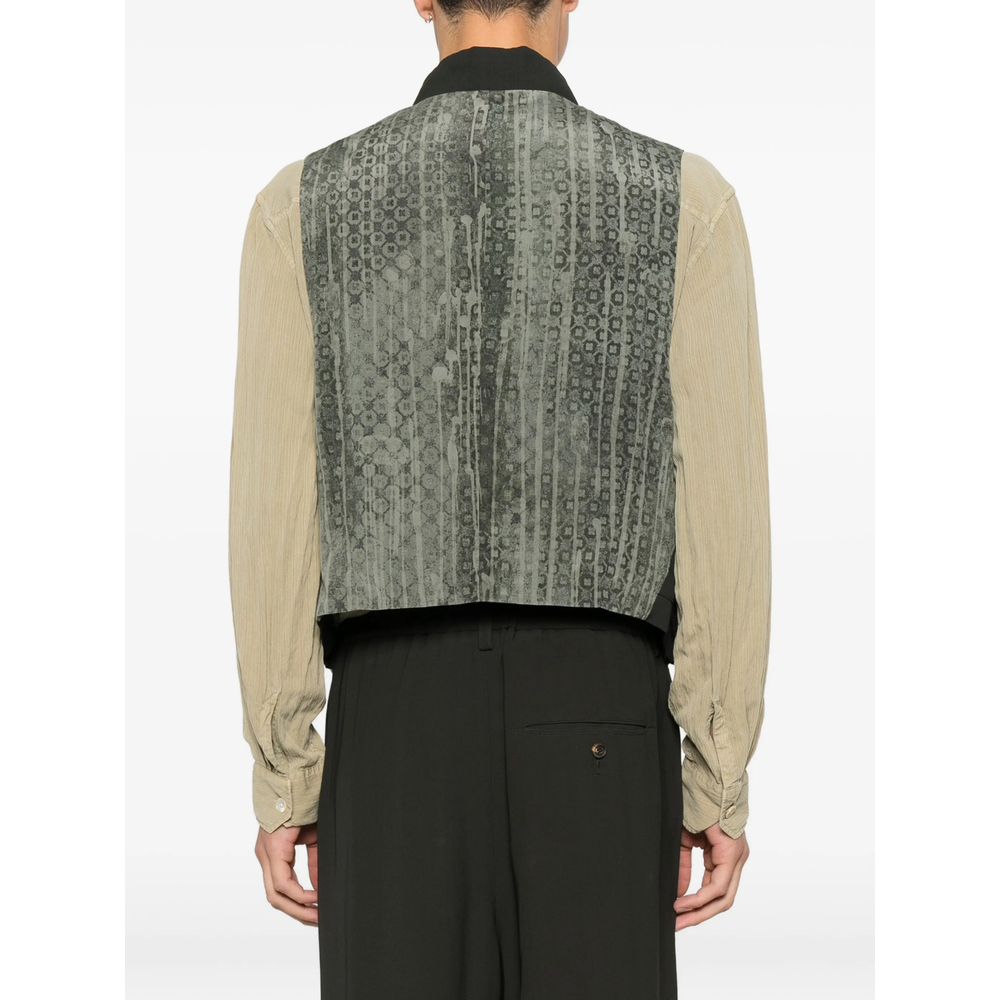 Patterned-Back Waistcoat