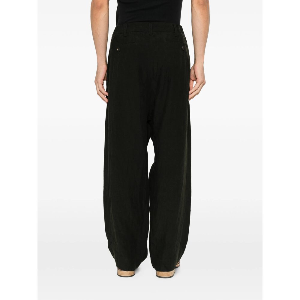 Pleated Buttoned Trousers