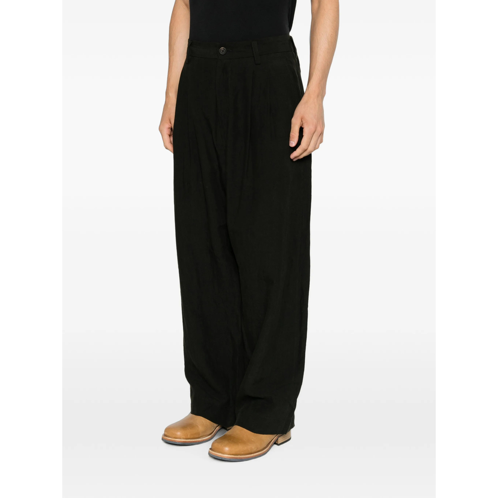 Pleated Buttoned Trousers