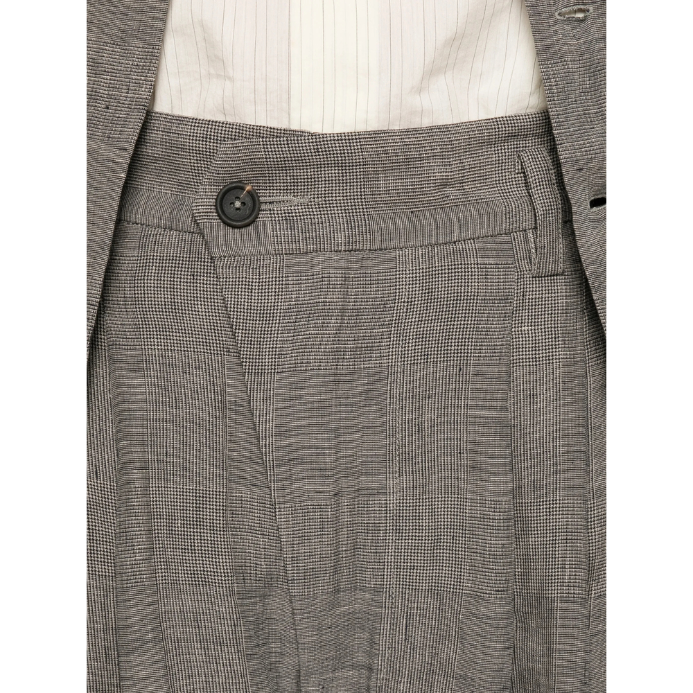 Check-Pattern Trousers