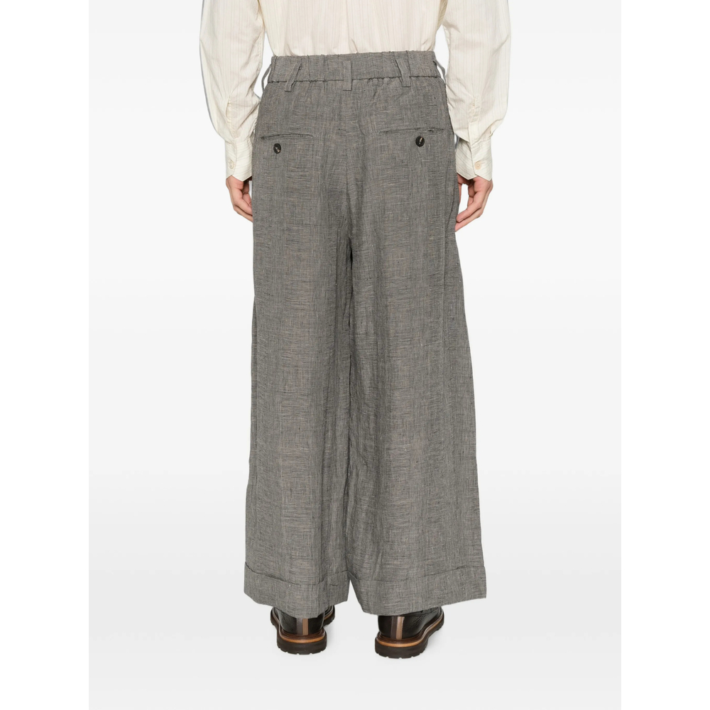Check-Pattern Trousers