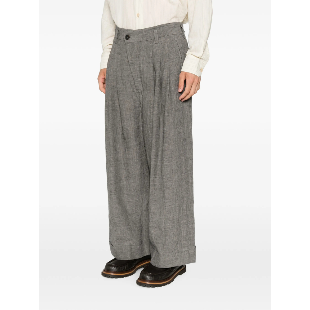 Check-Pattern Trousers