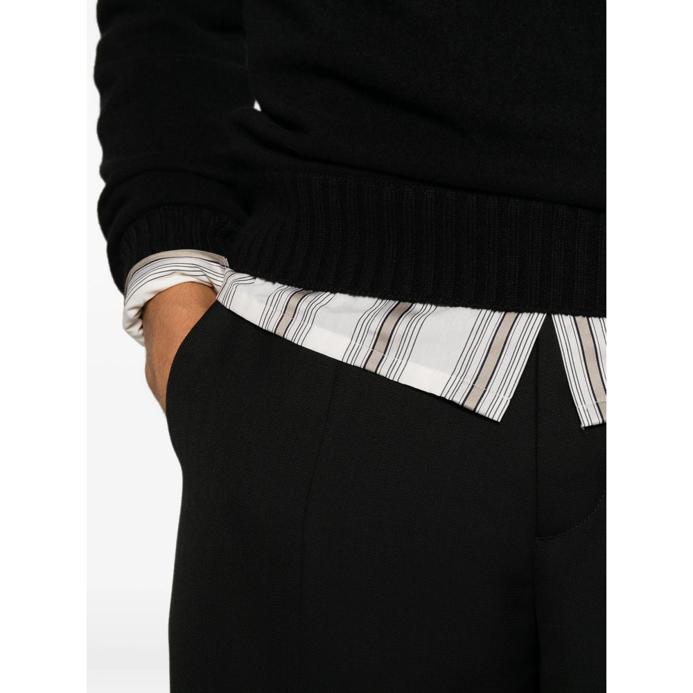 Meteorite Pressed-Crease Straight-Leg Trousers