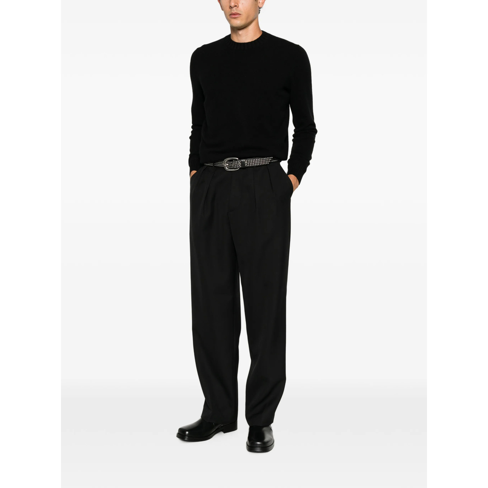 Kai Pleated Straight-Leg Trousers