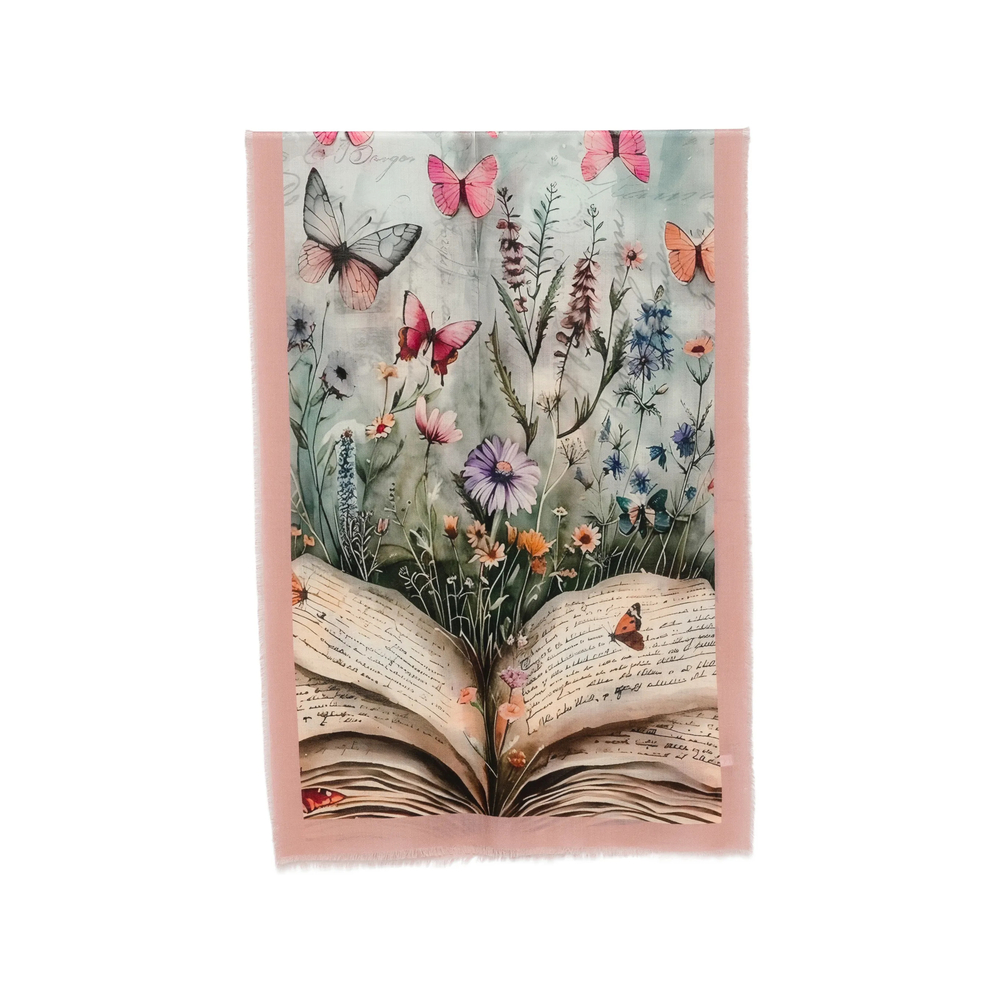 D'aniello Floral-print Butterfly Scarf