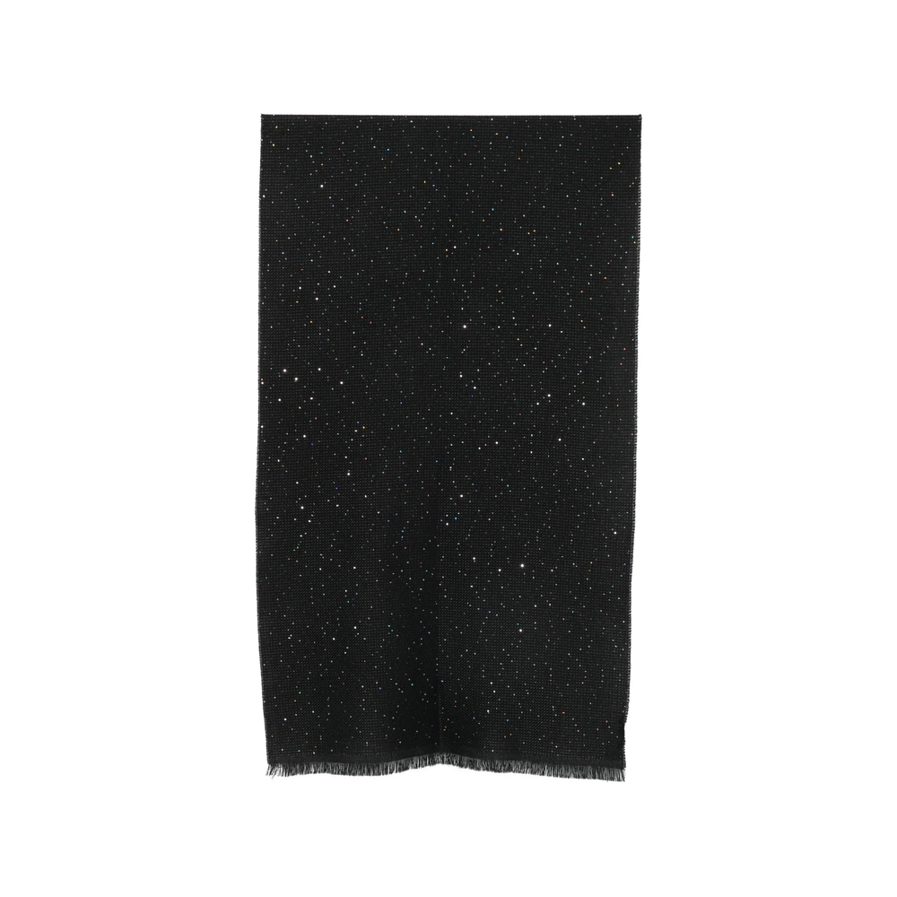 D'aniello Sequin-embellished Frayed Scarf