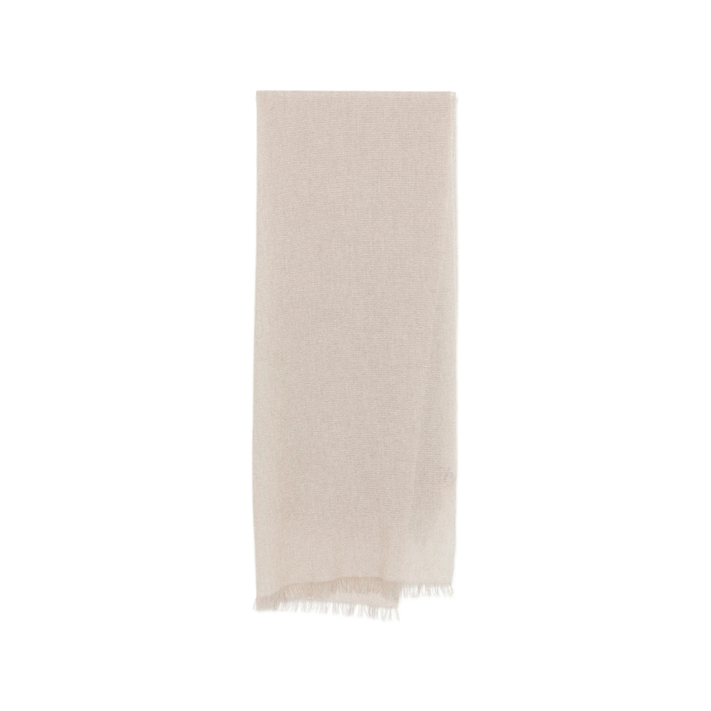 D'aniello Fringed Metallic Scarf