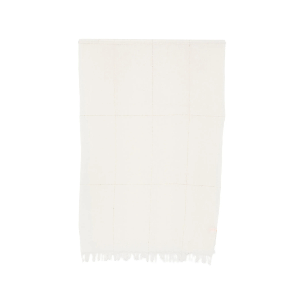 D'aniello Check Fringed Scarf