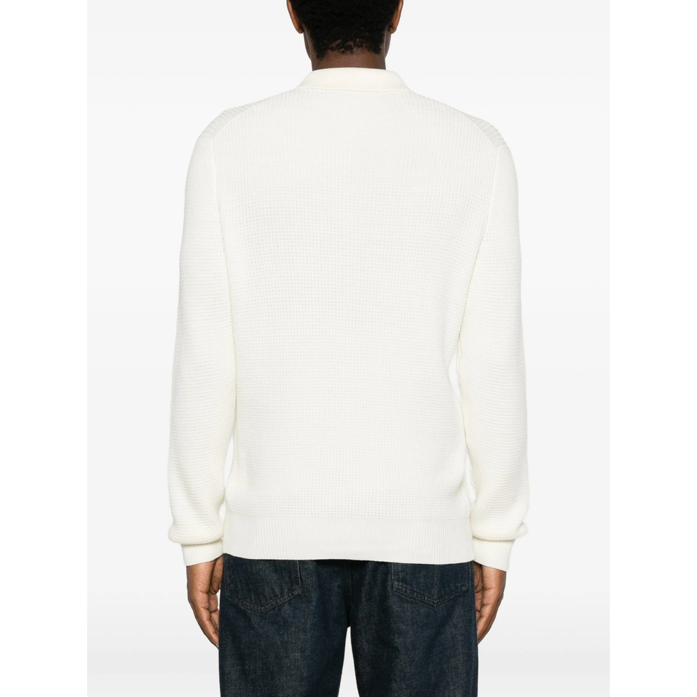Waffle-Knit Polo Shirt
