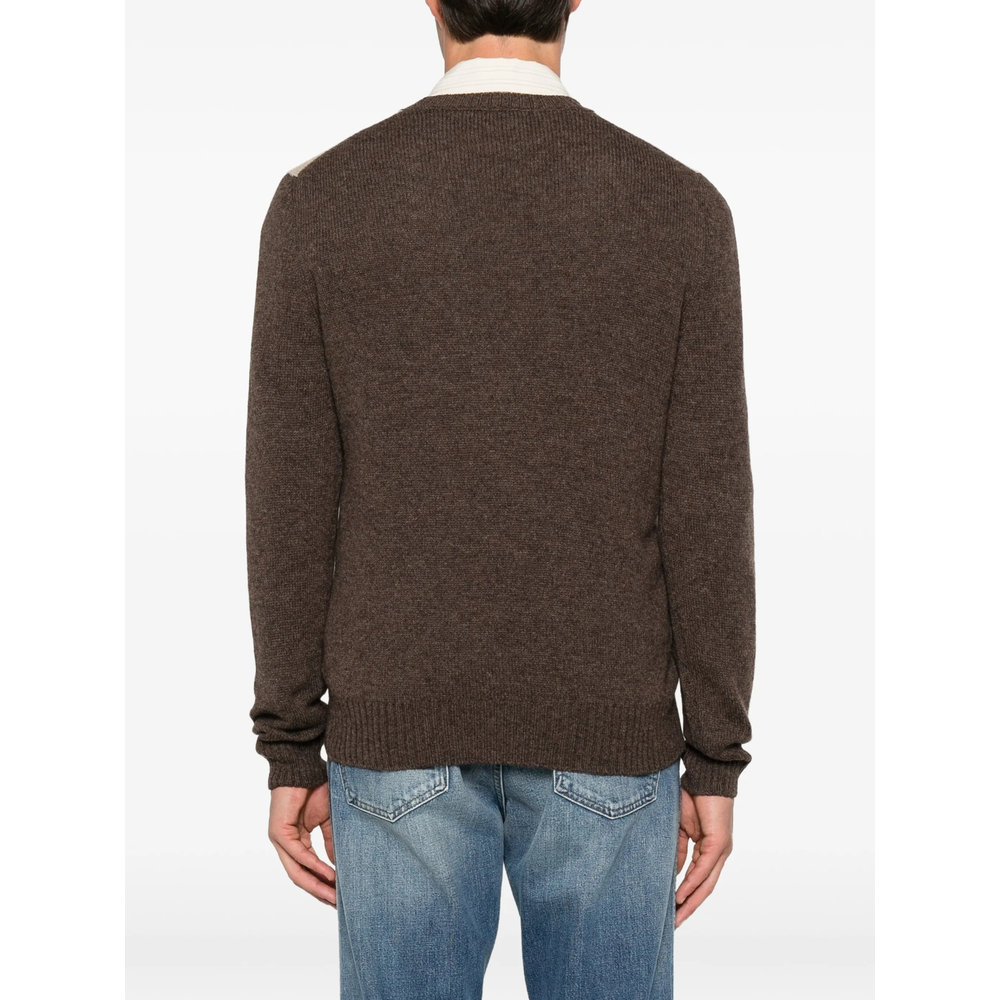 Argyle-Knit Sweater