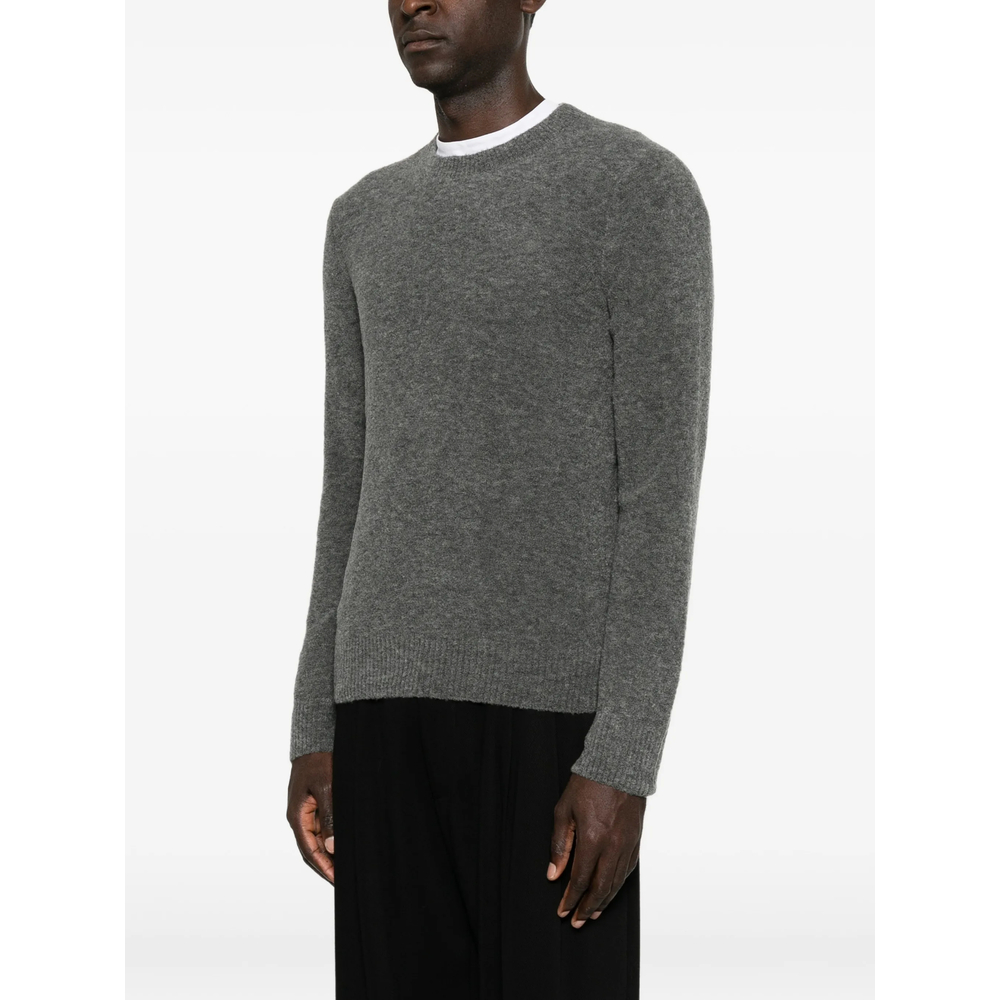 Fine-Knit Crew-Neck Sweater