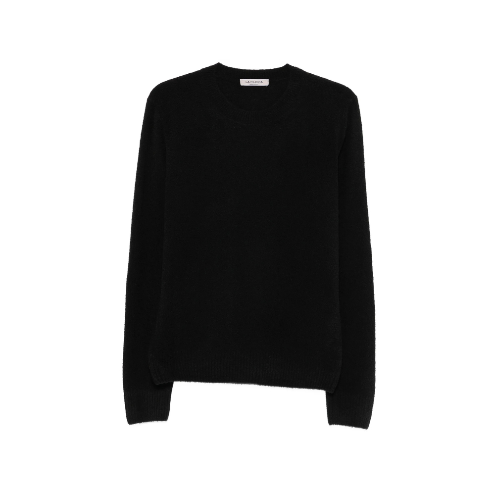 Ribbed-Trim Sweater