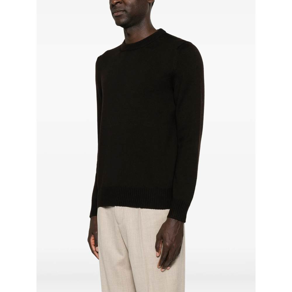 Ribbed-Trim Sweater