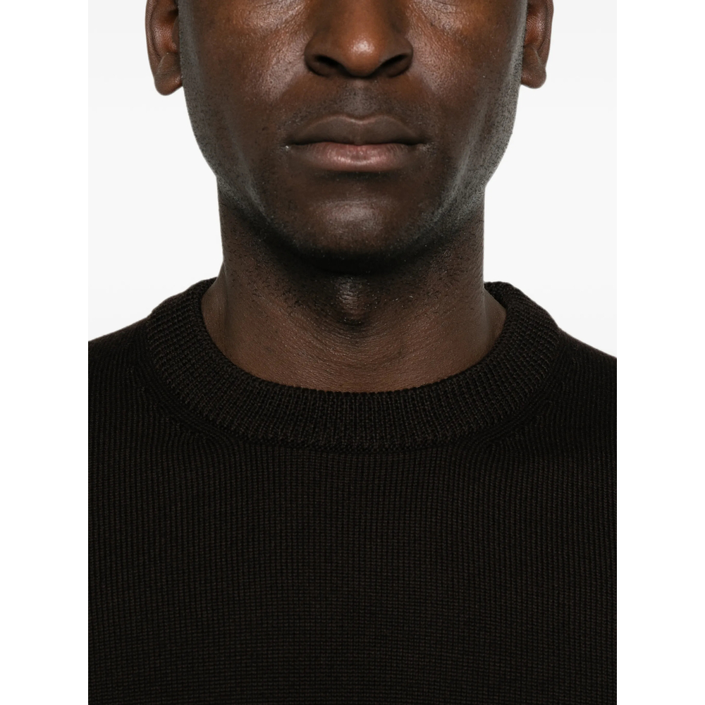 Ribbed-Trim Sweater