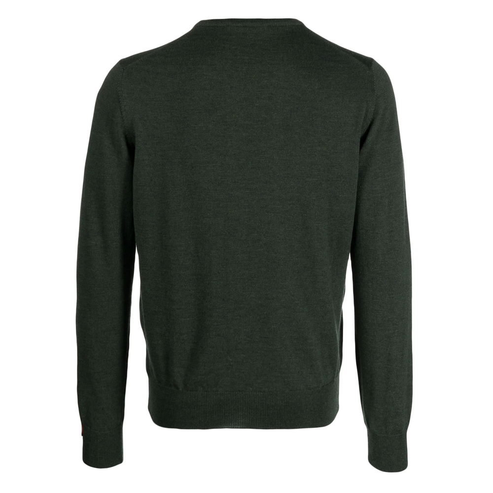 Virgin-Wool Fine-Knit Jumper