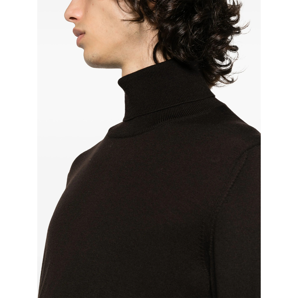 Roll-Neck Virgin Wool Jumper