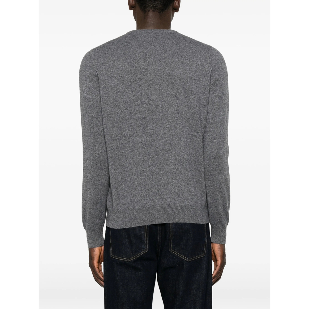 Crew-Neck Ribbed-Trim Knit