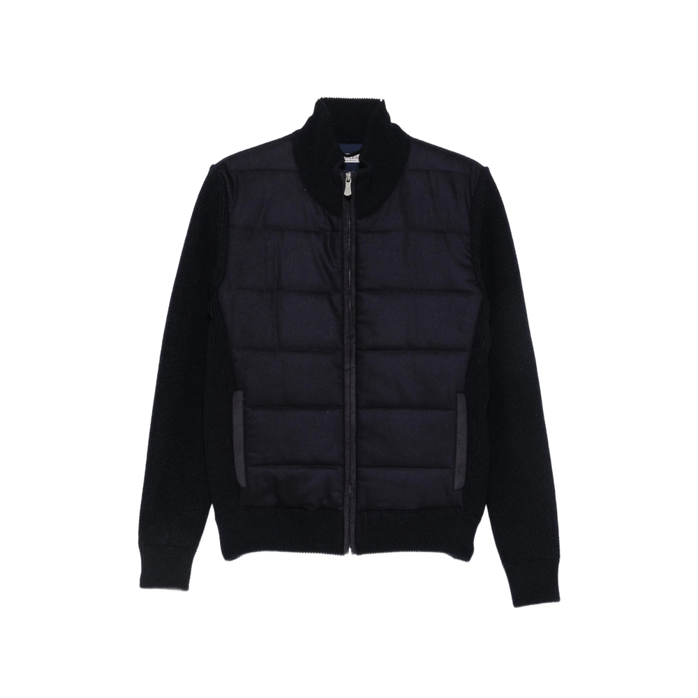 La Fileria Padded-panel Ribbed-knit Jacket