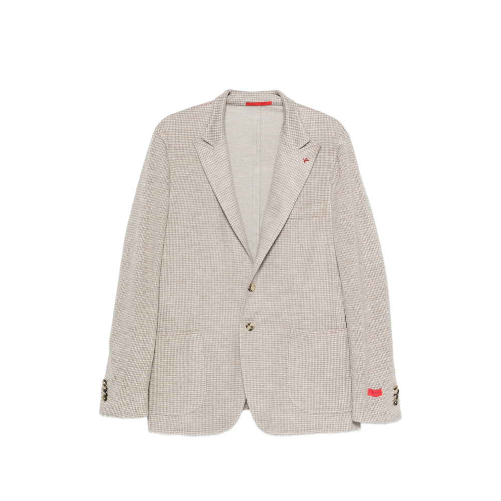 Isaia Houndstooth-pattern Blazer