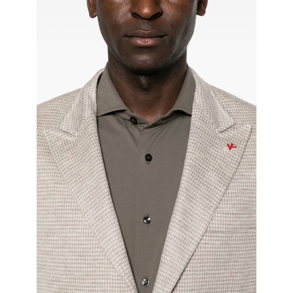 Houndstooth-Pattern Blazer