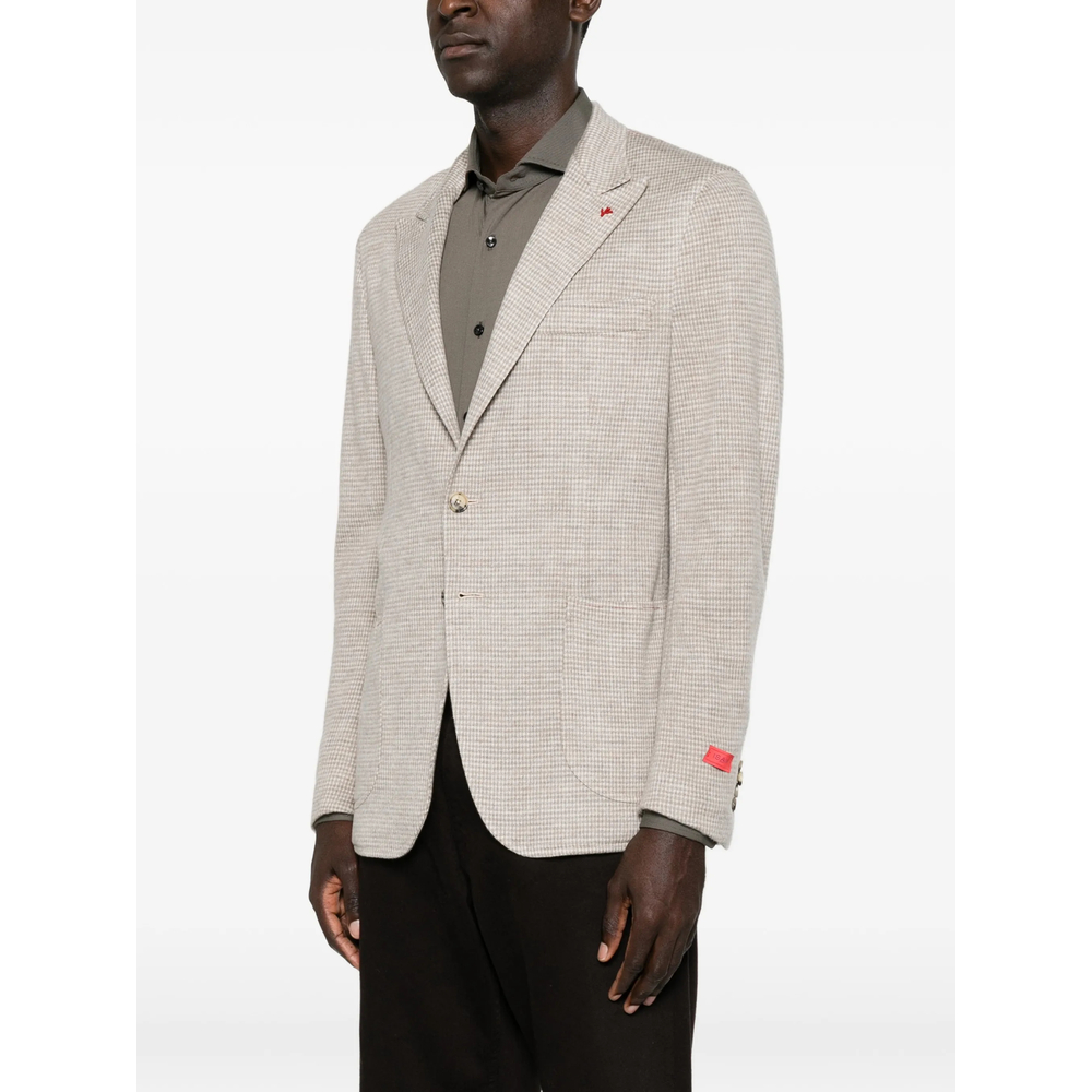 Houndstooth-Pattern Blazer