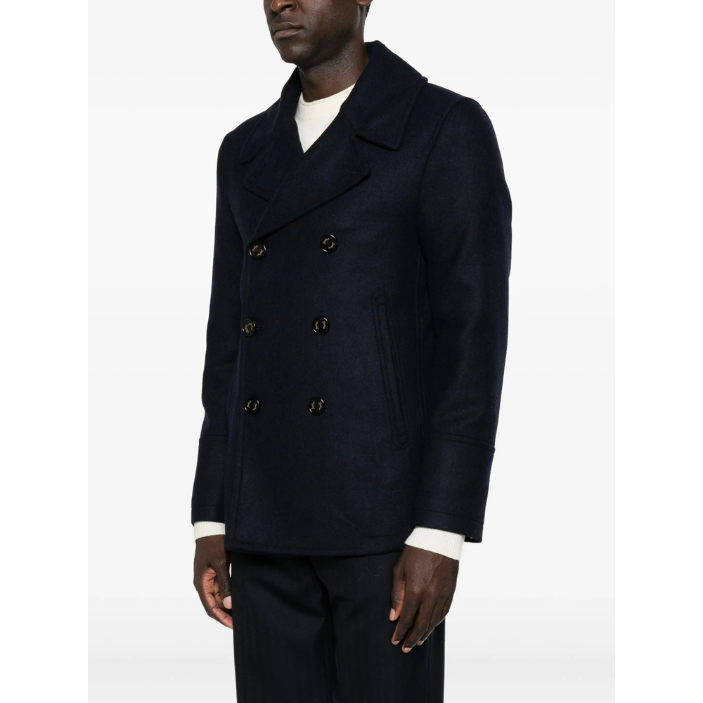 Double-Breasted Button-Down Jacket