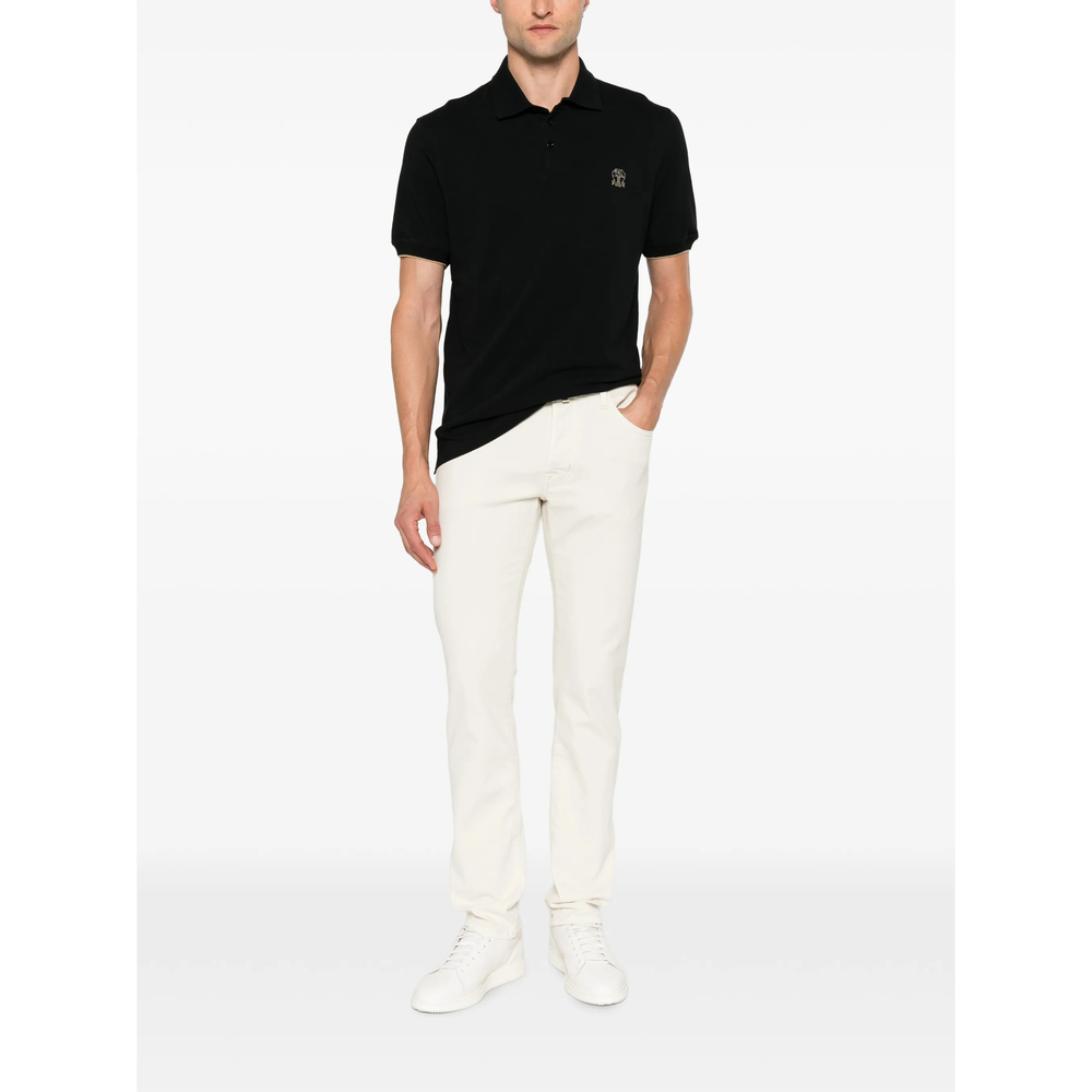 Jacob Cohën Bard Logo-Patch Cotton Trousers