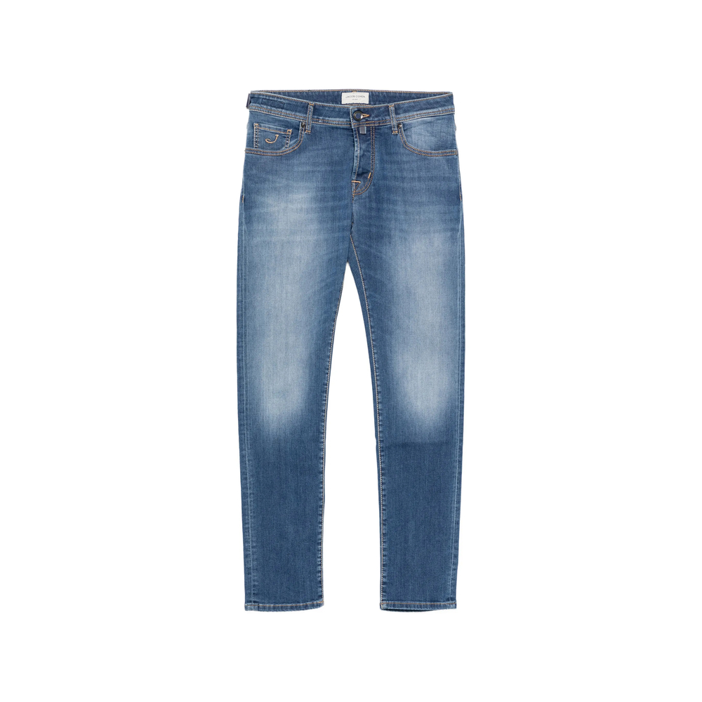 Jacob Cohën Faded-effect Logo-patch Jeans