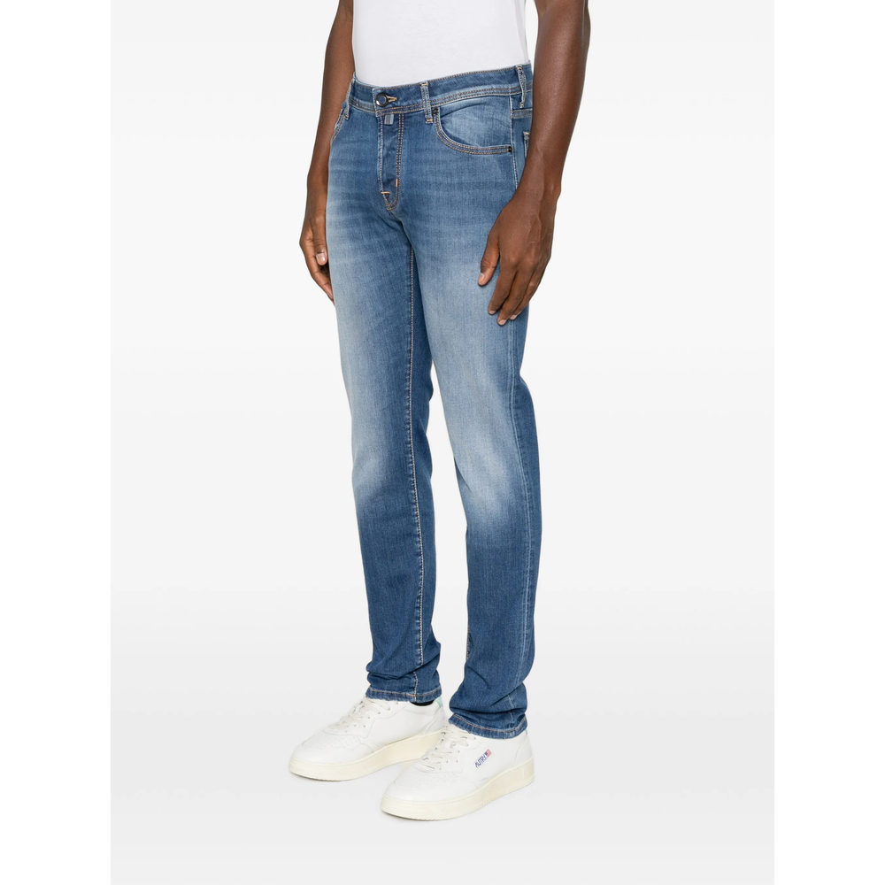 Jacob Cohën Faded-Effect Logo-Patch Jeans