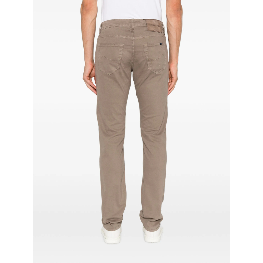 Jacob Cohën Nick Logo-Patch Straight-Leg Trousers