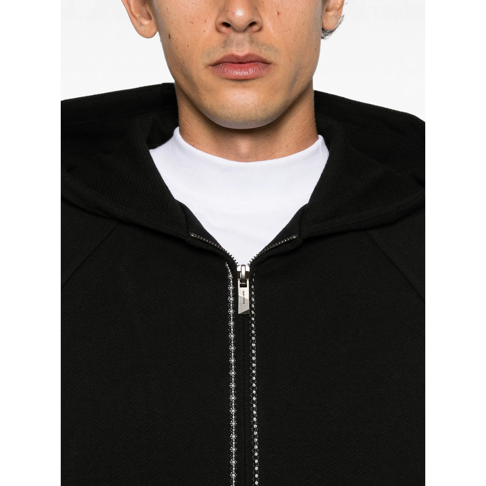 Contrast-Stitch Hoodie