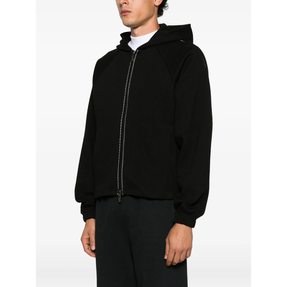 Contrast-Stitch Hoodie
