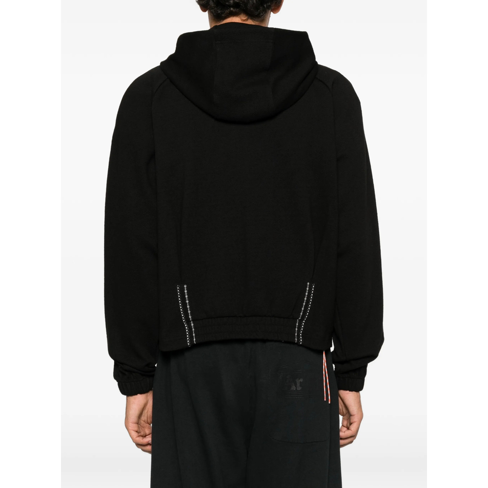Contrast-Stitch Hoodie