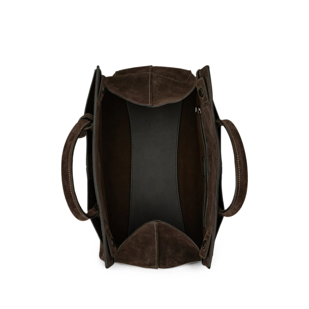 Medium Shopping Bag In Suede