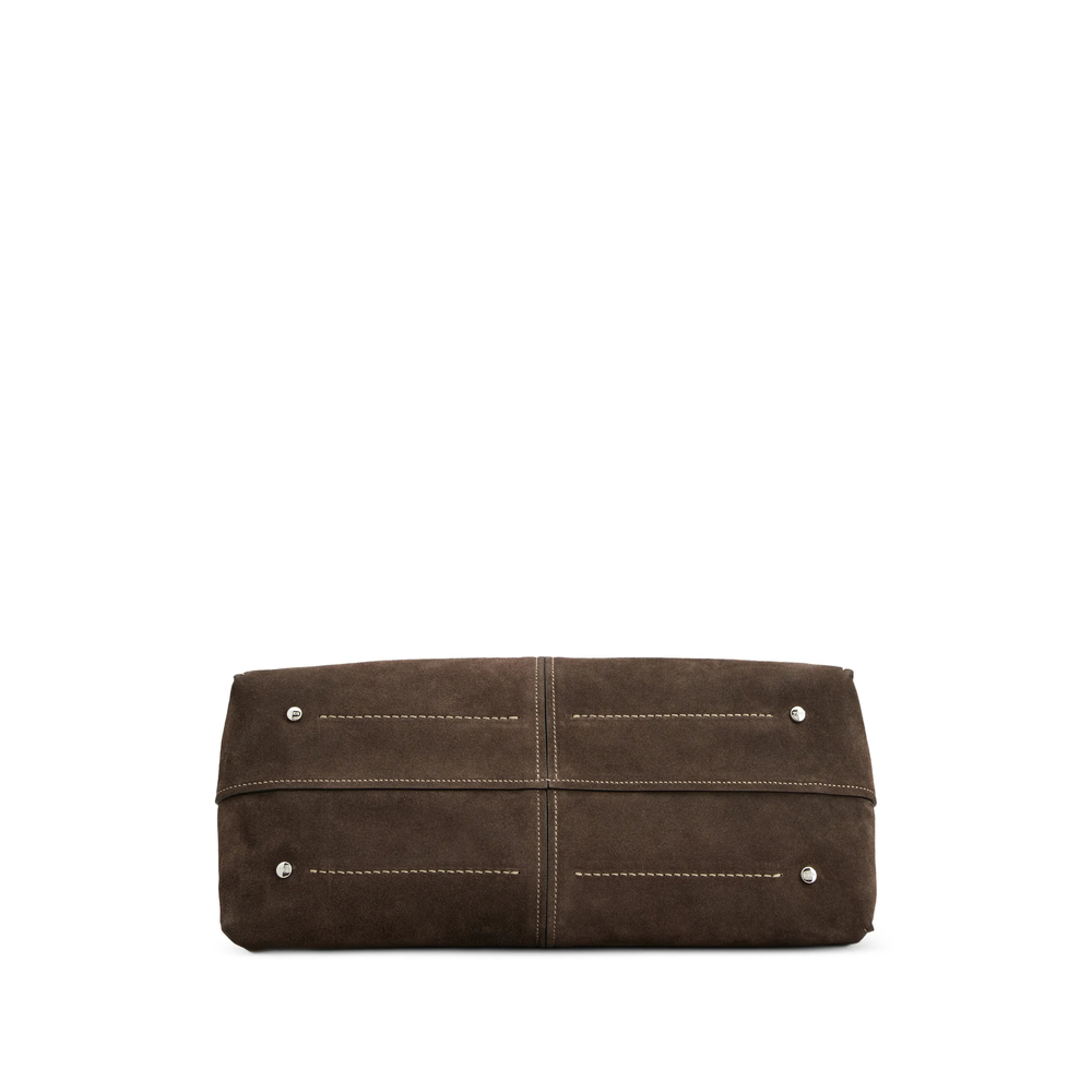 Medium Shopping Bag In Suede