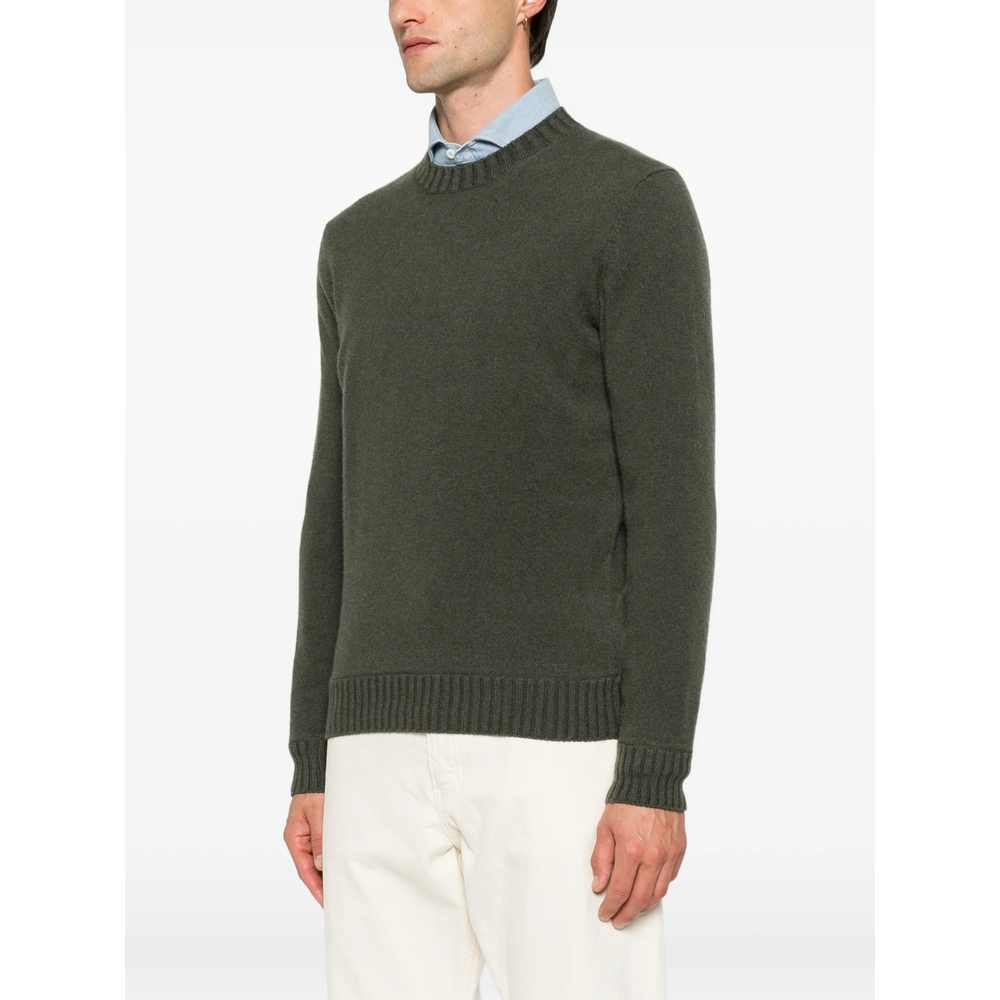 Ribbed-Knit Crew-Neck Sweater