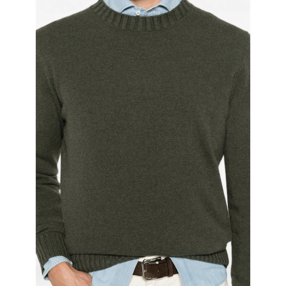 Ribbed-Knit Crew-Neck Sweater