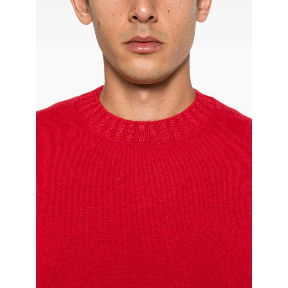 Ribbed-Trim Sweater