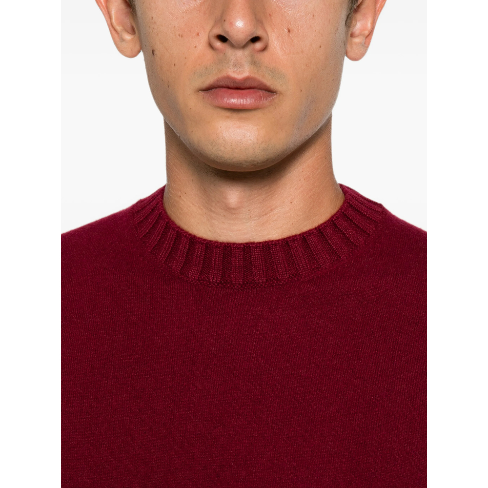 Ribbed-Trim Sweater