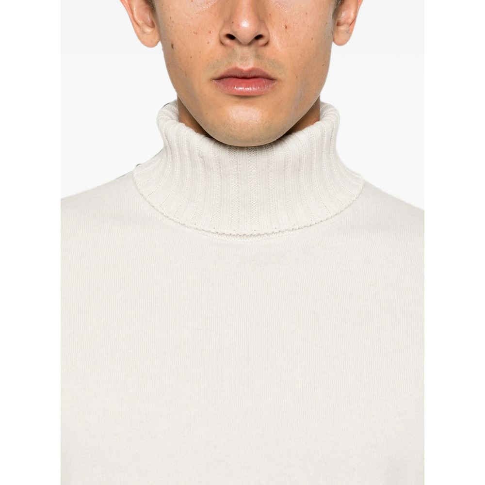 Ribbed-Knit Roll-Neck Sweater