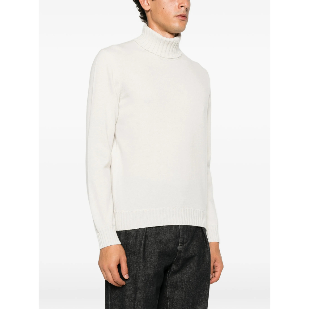 Ribbed-Knit Roll-Neck Sweater