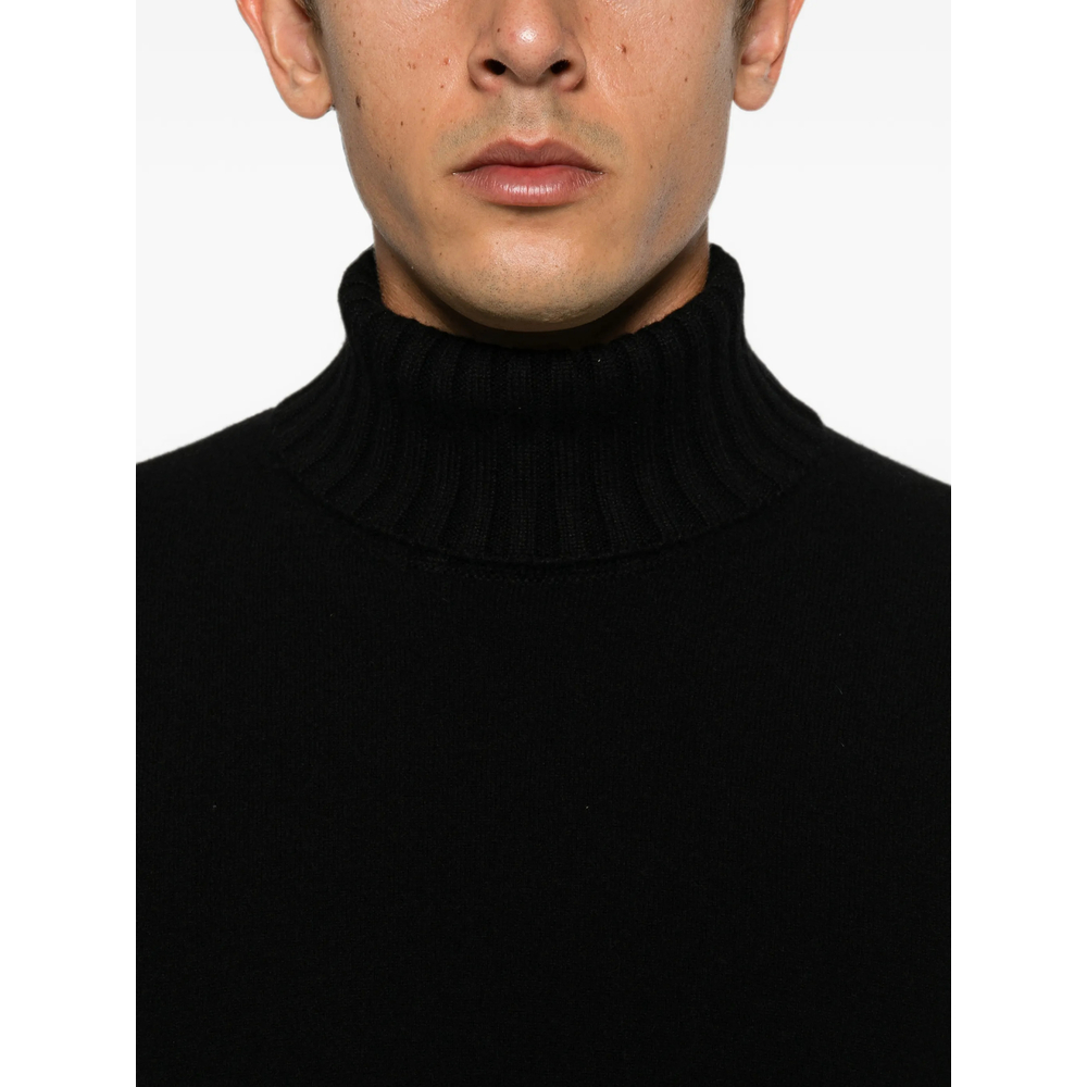 Ribbed-Knit Roll-Neck Sweater