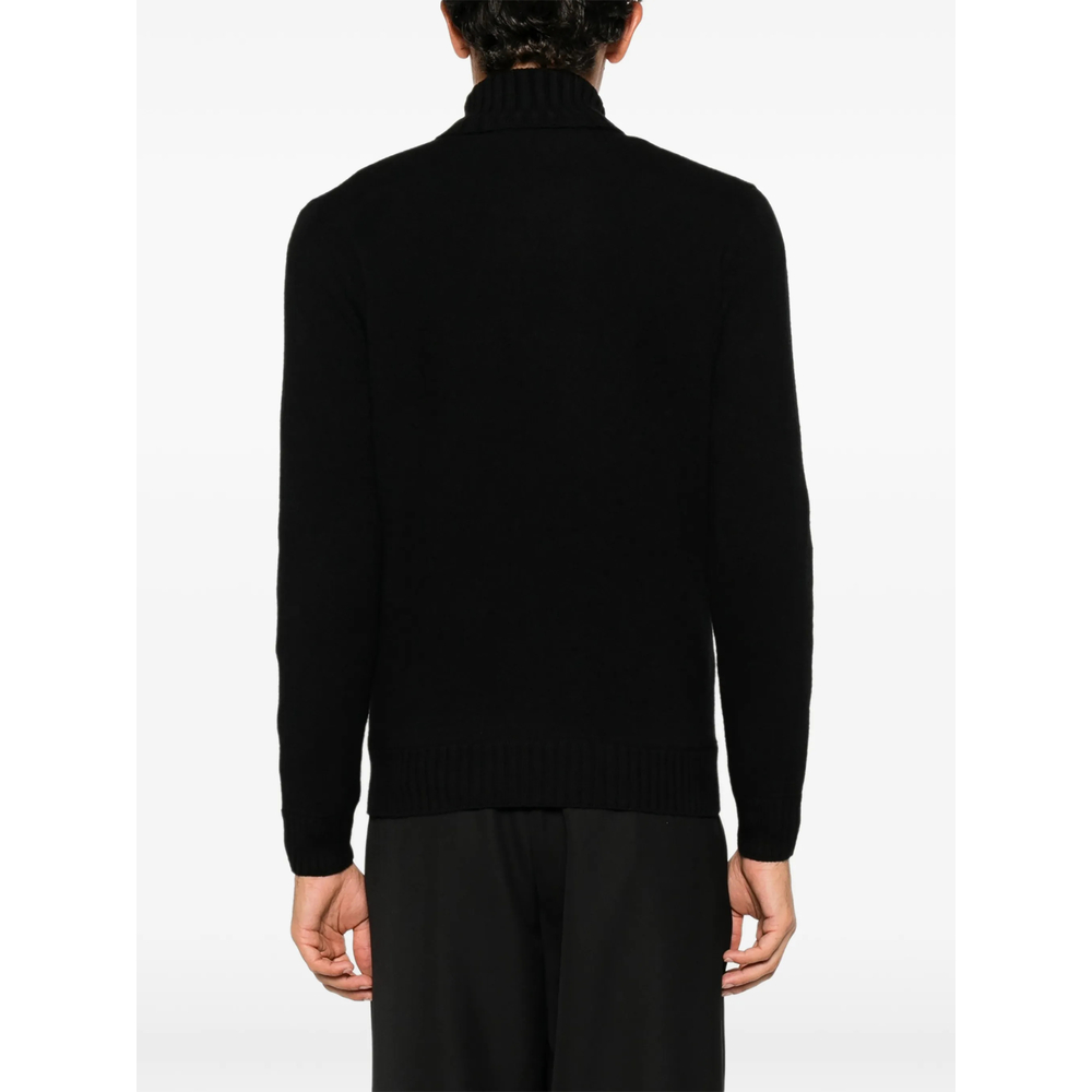 Ribbed-Knit Roll-Neck Sweater