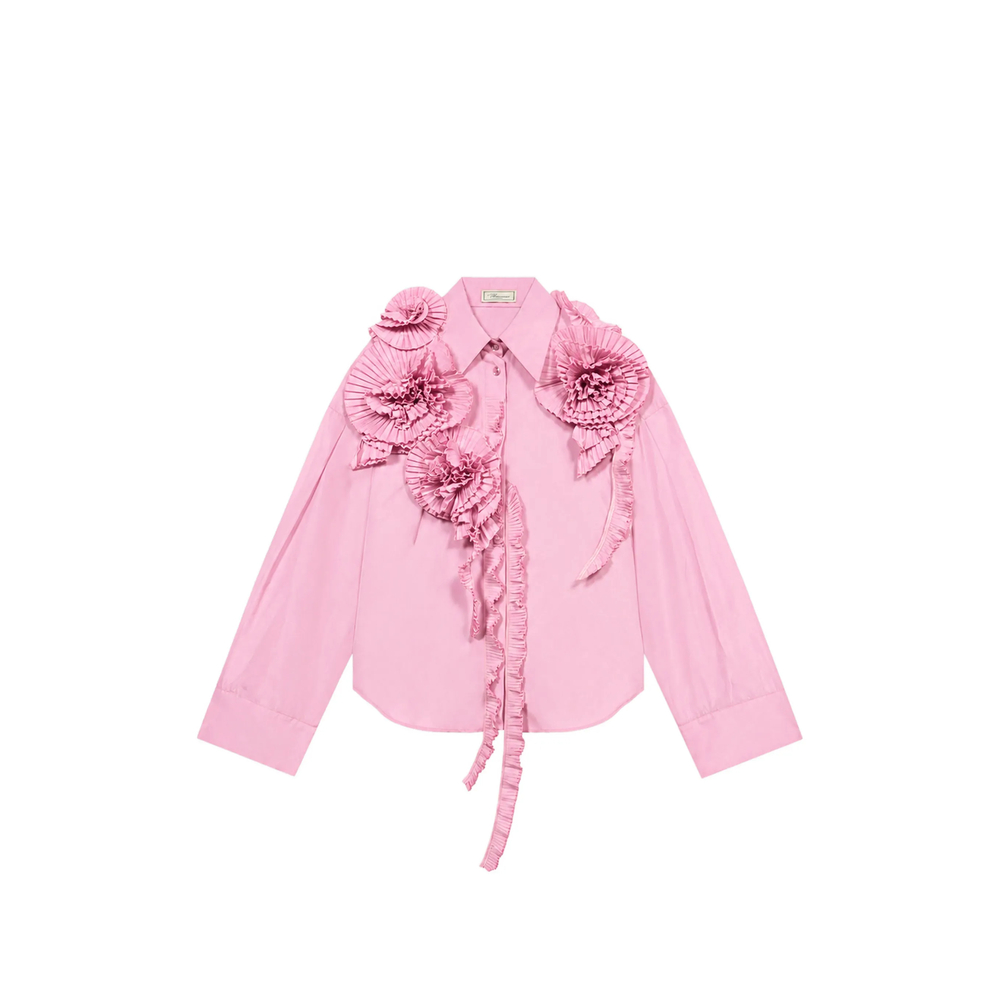 Blumarine Rose-embellished Shirt