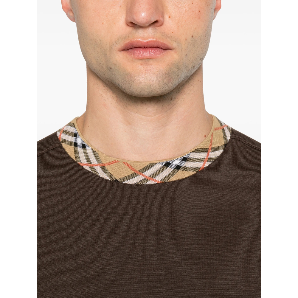 Check-Trim Long Sleeve T-Shirt