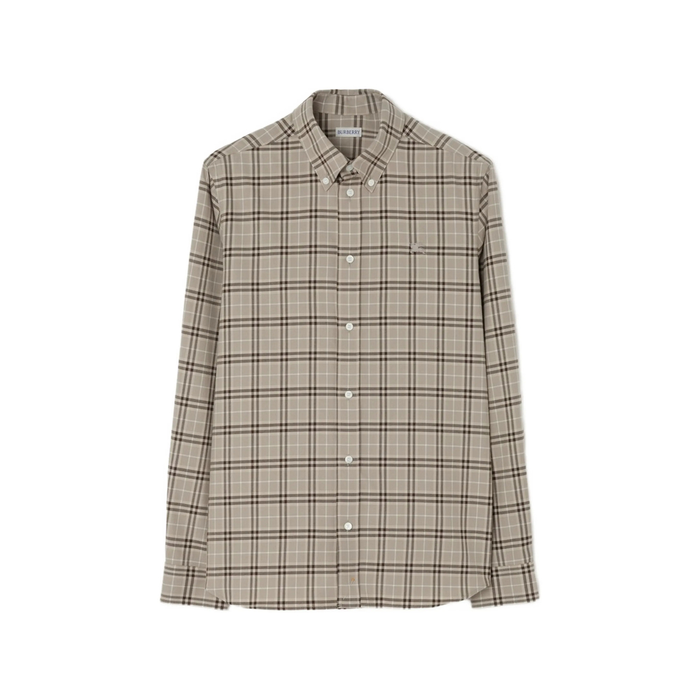 Relaxed Fit Check Cotton Shirt
